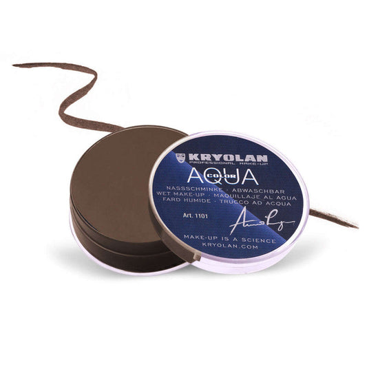 Chocolate Kryolan Aqua Colour Liner Matte